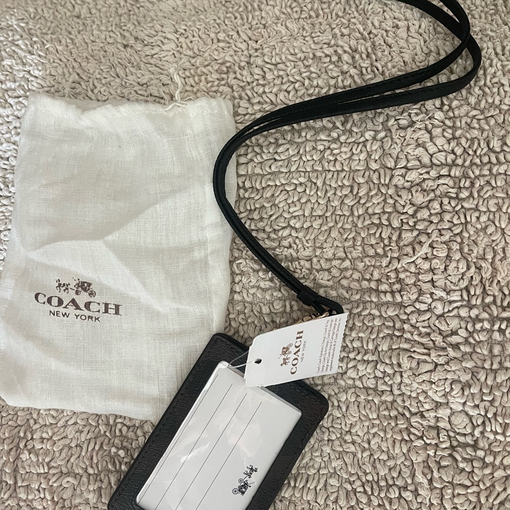 Brand new coach lanyard ID